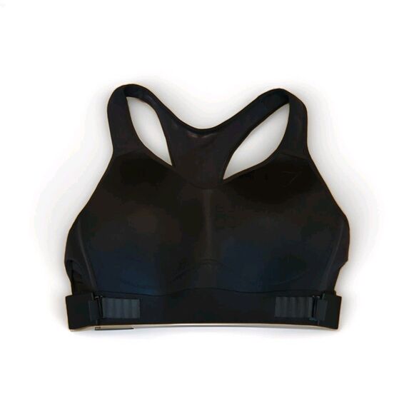 Gymshark Racerback High Support Sports Bra 36 B/C Black Wireless Workout Active - Picture 1 of 7